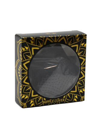 Paire de cache tétons adhésifs étoile pailletée sequin noir - NP-2024